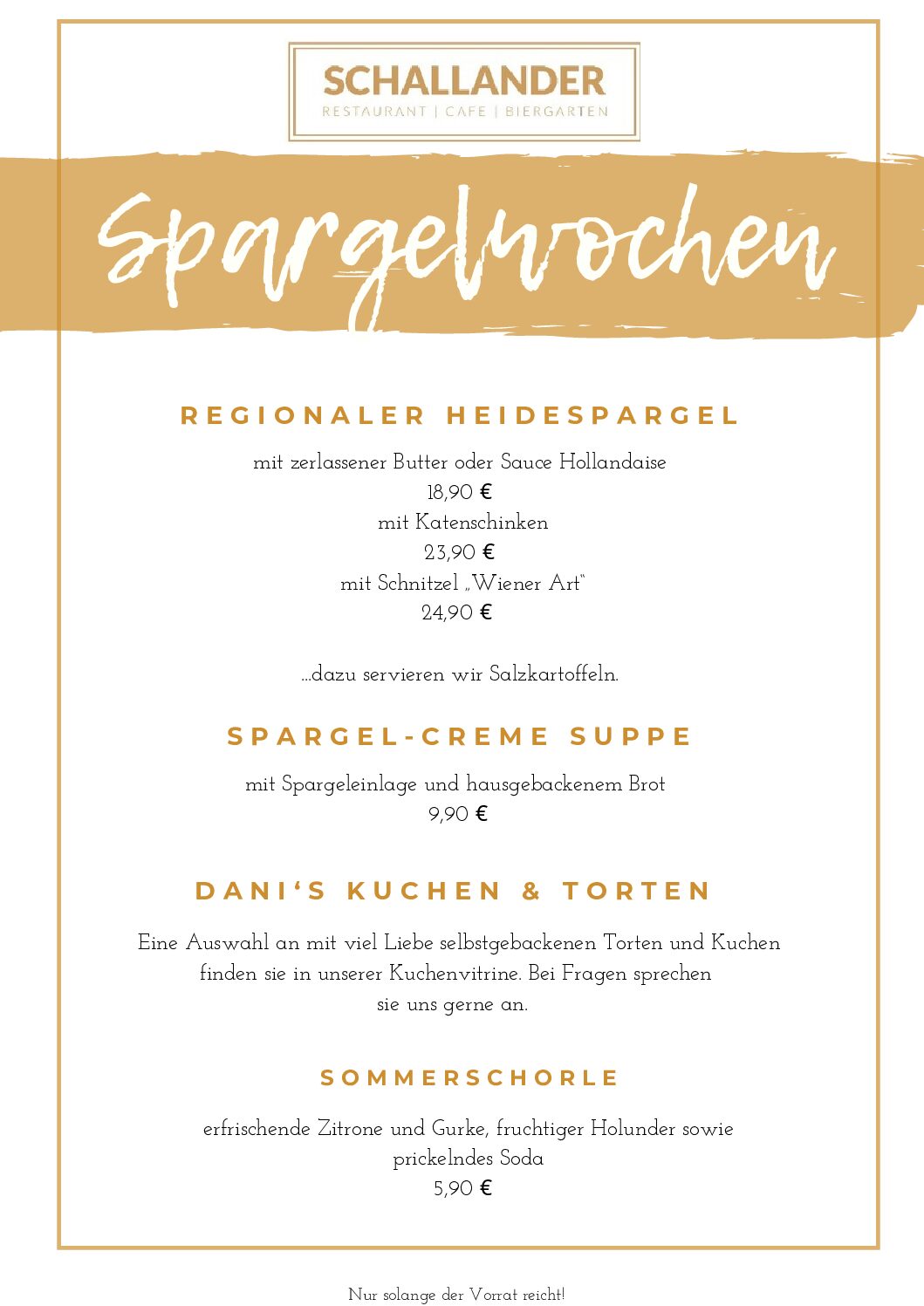 Spargelwochen